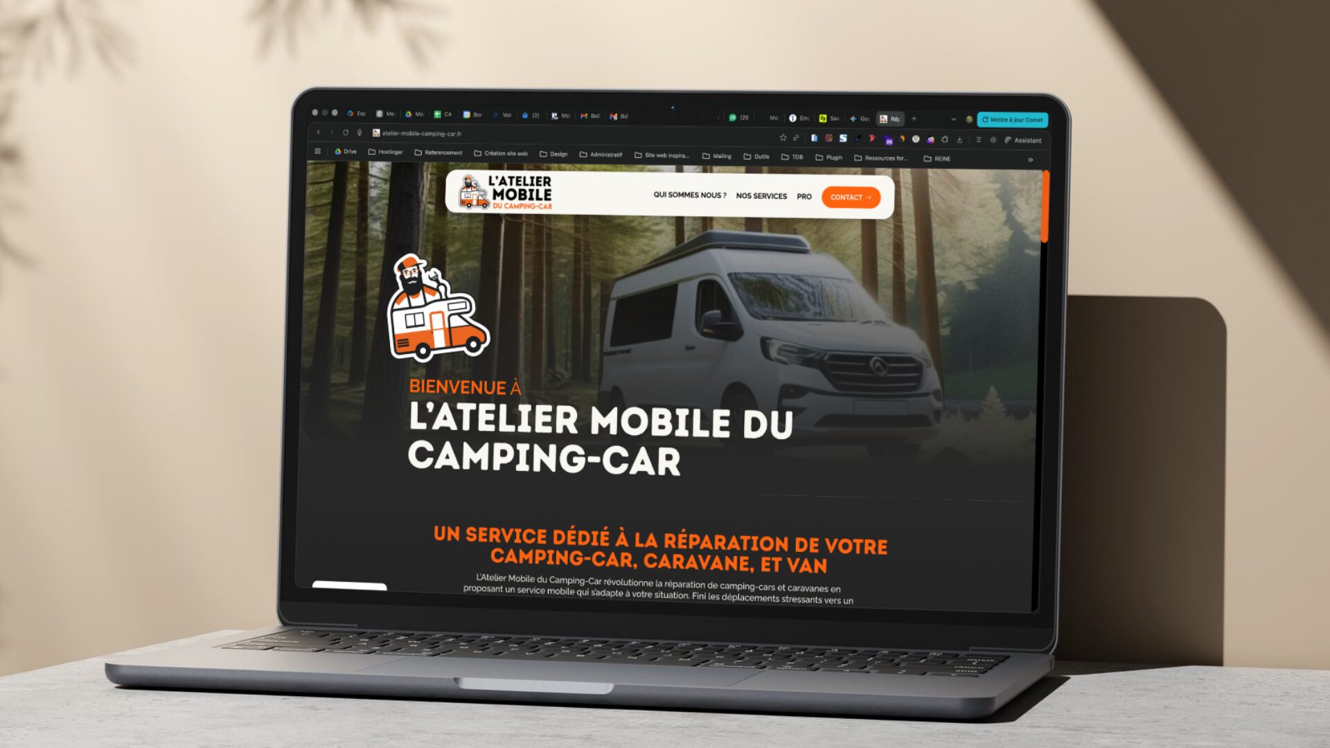 Le positionnement mobile et les métiers réunis avant le contact.