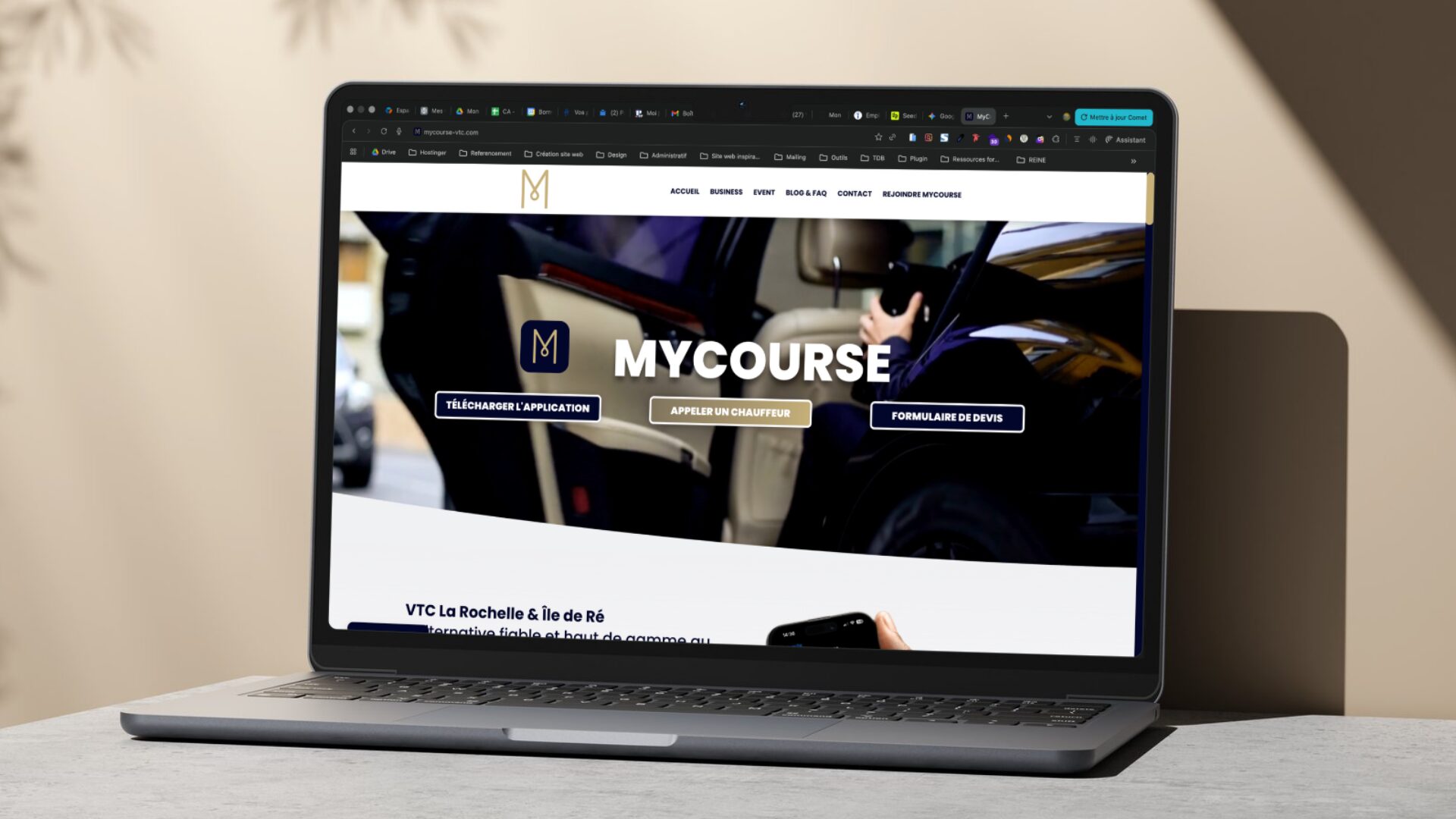Aperçu du projet MyCourse