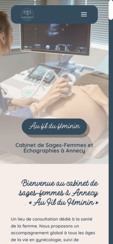 La version mobile publique vérifiée avec sa navigation compacte.