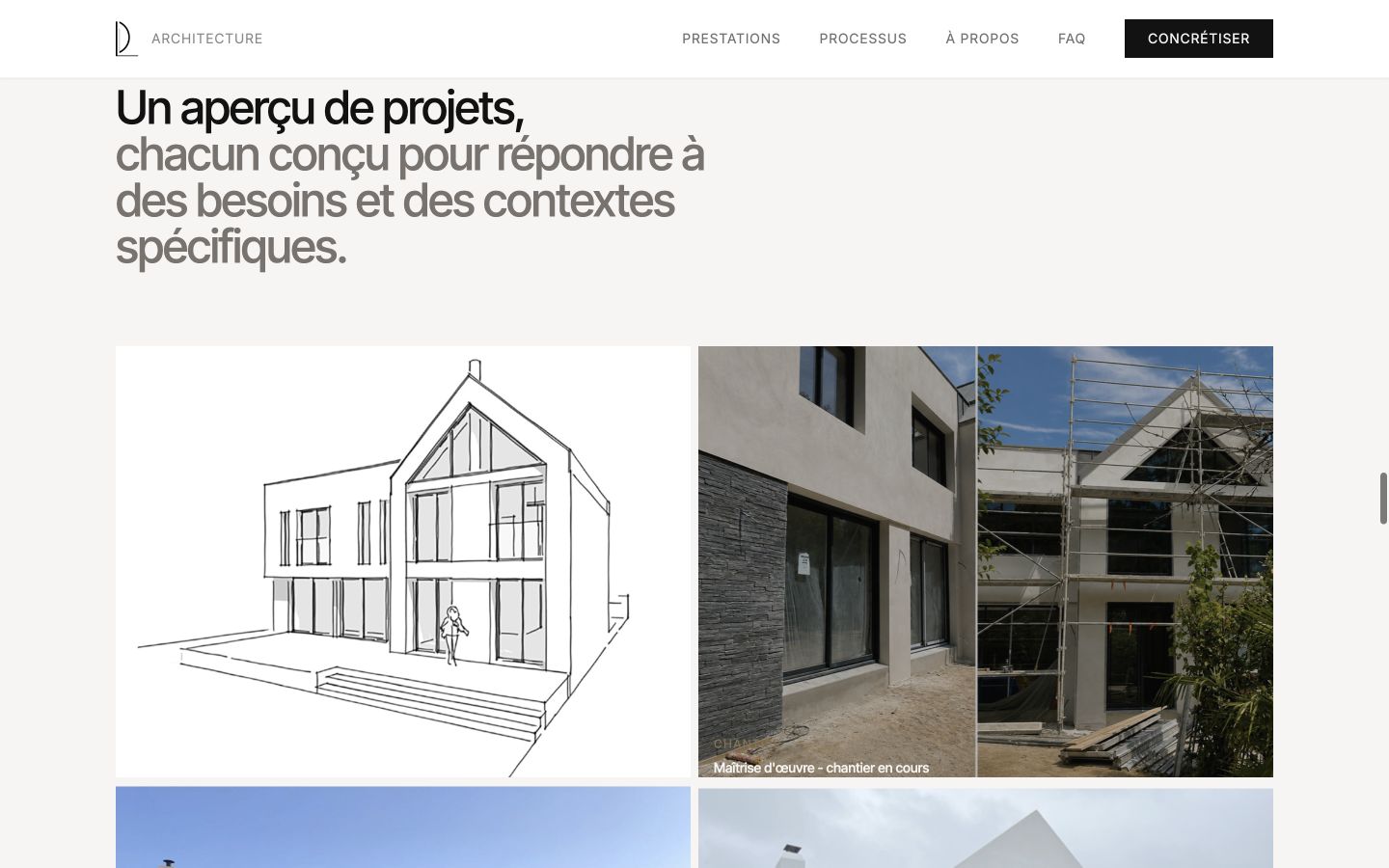 Les réalisations réunies dans une lecture transversale.