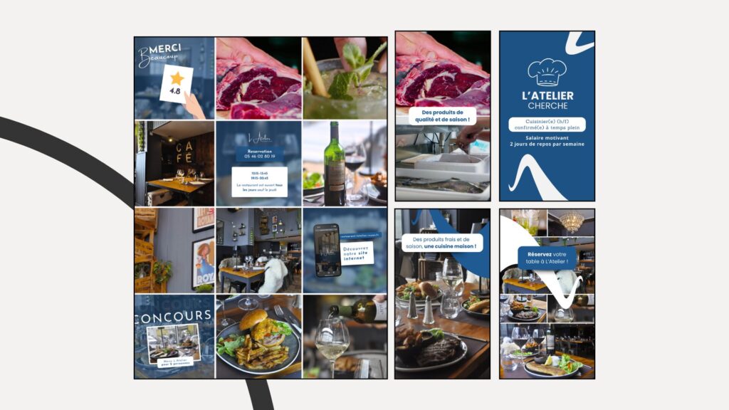Réseaux sociaux – L&rsquo;Atelier Restaurant
